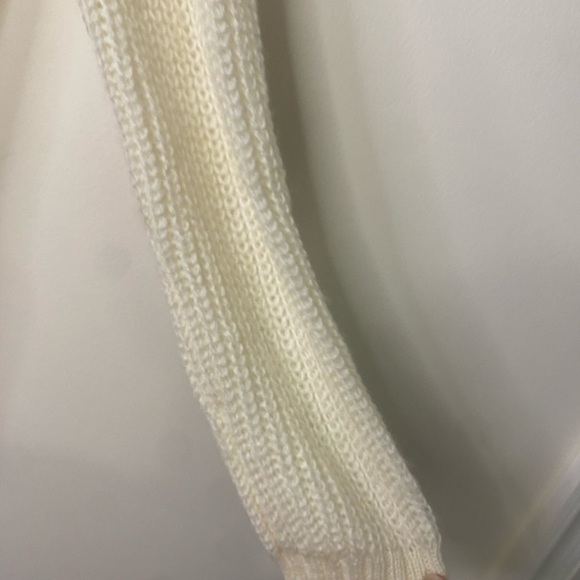 NWT Chicos Open Classic Knit Ivory Sweater Cardigan Size 1 - Picture 6 of 10